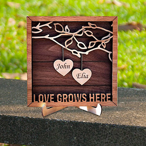 Mother's Day Wood Puzzle Sign Personalized Gift For Mom.Personalized Wood Family Tree Sign with Engraved Names| Mothers Day Gift