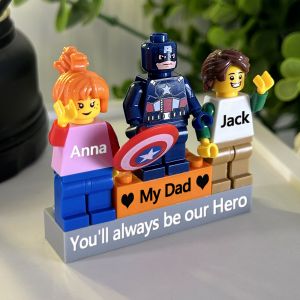 Personalized Minifigure for Dad Customized Father's Day Gifts