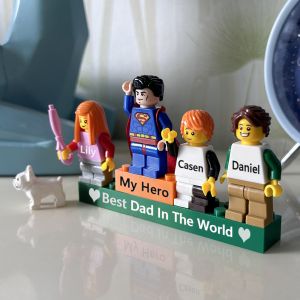 Personalized Minifigure for Dad Customized Father's Day Gifts