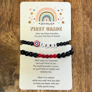 First Day Of First Grade Back To School Bracelet Set