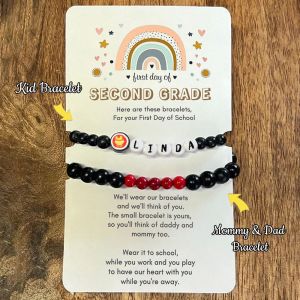 First Day Of Second Grade Back To School Bracelet Set