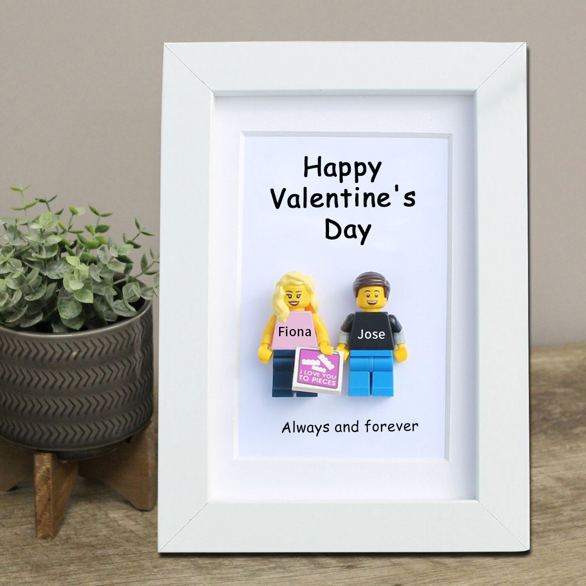 Custom Miniature Figurines Framed - A Special Valentine's Day Surprise