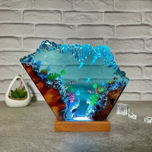 Ocean-Themed Resin Lamp: Ideal Gift for Kids, Dad, and Her