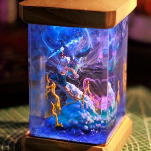 Custom Th.or Resin Night Light - Mar.vel Desk Lamp