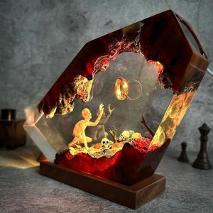 Custom Epoxy Resin Lamp - Fantasy world