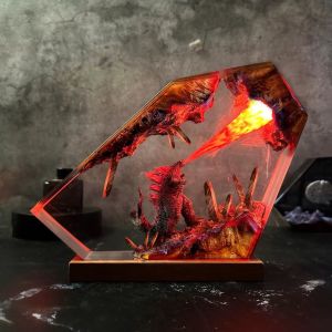 Diorama Monster And The Land Inside The Earth Resin Light Night Lamp