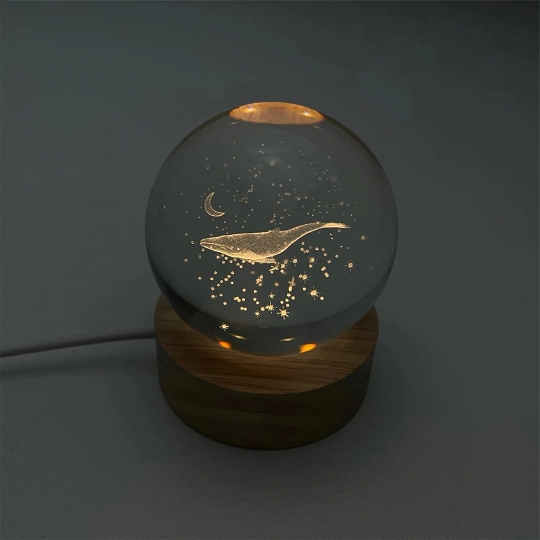 Custom Whale Night Light