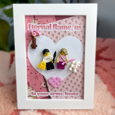 Custom Mini Figurines with Frame - Love-Filled Valentine's Gift