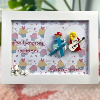 Custom Mini Figurines in Stylish Frame - Unique Valentine's Gift