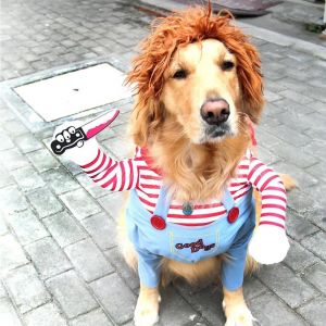 Scary Halloween Costume for Dogs - Murderer Dog