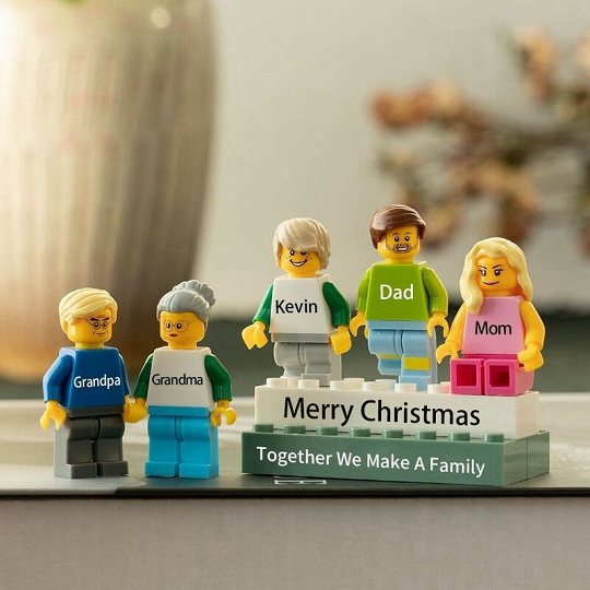 Personalized Brick Minifigures For Family.Christmas Gift	