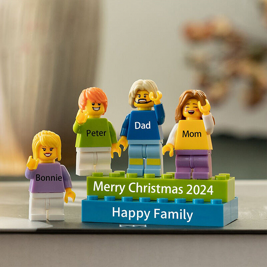 Personalized Brick Minifigures For Family.Christmas Gift