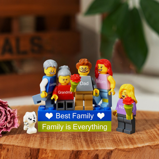 Personalized Brick Minifigures For Family.Christmas Gift	