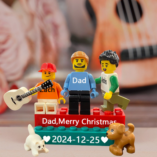 Personalized Brick Minifigures For Family.Christmas Gift	