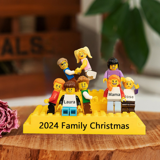 Personalized Brick Minifigures For Family.Christmas Gift	