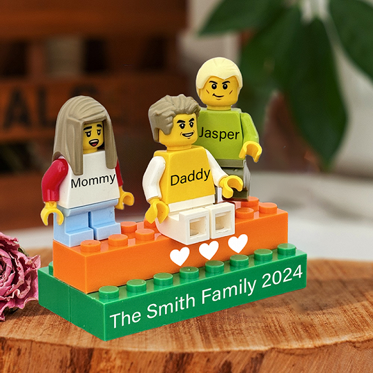 Personalized Brick Minifigures For Family.Christmas Gift	