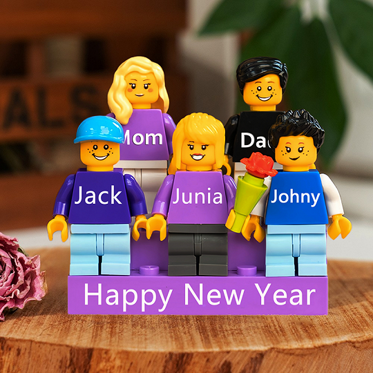 Personalized Brick Minifigures For Family.Christmas Gift	