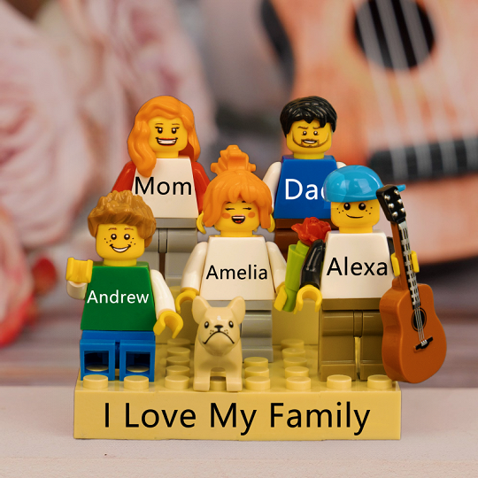 Personalized Brick Minifigures For Family.Christmas Gift