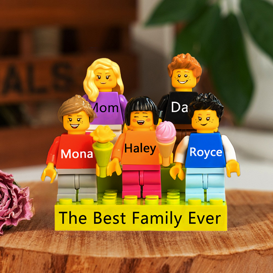 Personalized Brick Minifigures For Family.Christmas Gift