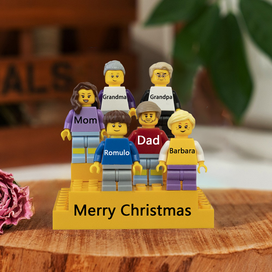 Personalized Brick Minifigures For Family.Christmas Gift	