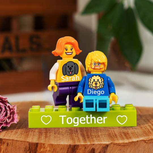 Personalized Brick Minifigures With Pet Style For Your Loved One.Valentine's Day Gifts,Christmas Gift