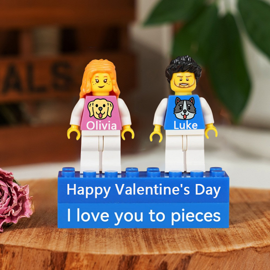 Personalized Brick Minifigures With Pet Style For Your Loved One.Valentine's Day Gifts,Christmas Gift