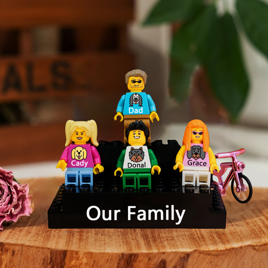 Personalized Brick Minifigures With Pet Style For Your Loved One.Valentine's Day Gifts,Christmas Gift