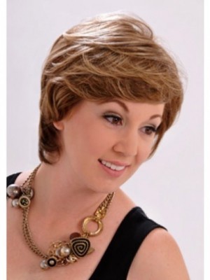 Wavy Monofilament Brown Perfect Wig