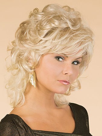 Medium Charming Synthetic Capless Wavy Wig