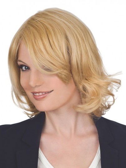 Medium Length Human Hair Wig