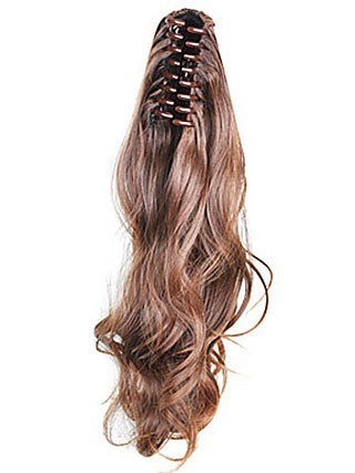 Remy Hair Wavy Ponytail with Two Combs