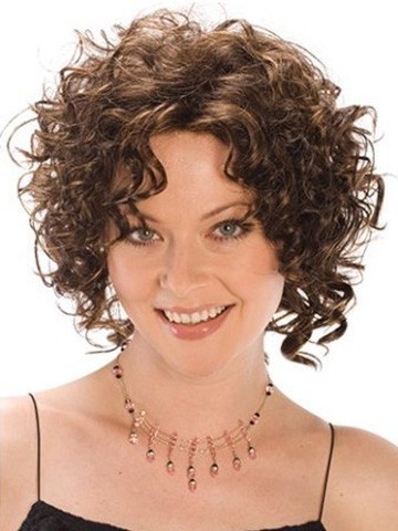 Medium Length Curly Synthetic Wig