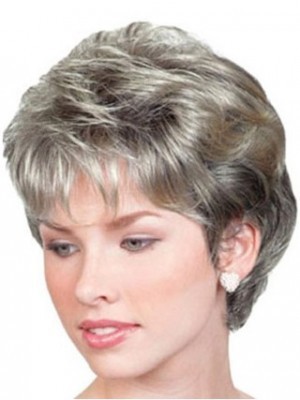 Gray Wavy Lace Front Wig