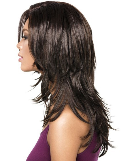 Long Layers Synthetic African American Wig