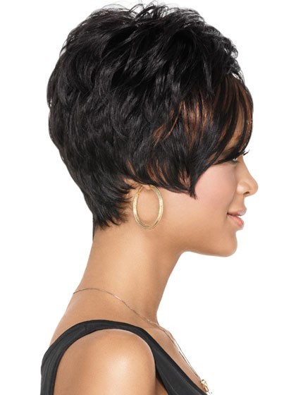 Chic Dramatic Tomboy Synthetic African American Wig