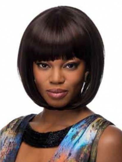 Lovely Capless Straight African American Wig