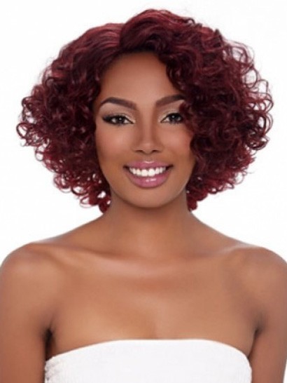 Comfortable Curly African American Wig Without Bangs