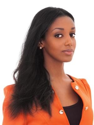 Remy Human Hair Lace Front African American Wig