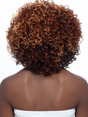 Medium Curly Remy Hair Lace Front African American Wig