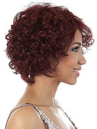 Human Hair Capless Wavy African American Wig