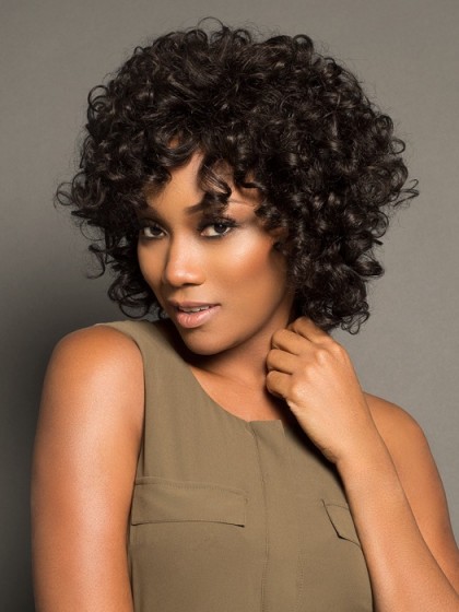 Stylish Curly Lace Front Synthetic Wig