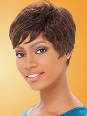 Nice Straight Lace Front African American Remy Human Hair Wig