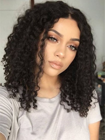 Pretty African American Curly Lace Front Synthetic Wig