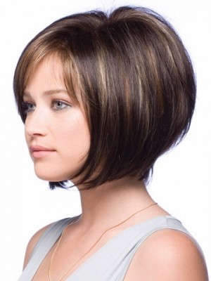 Bob Style Short Modern Full Lace Straight Wig