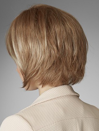 Soft Layered Human Hair Medium Length Bob Wig