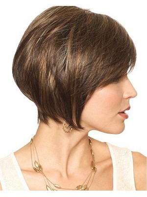 Elegant Synthetic Straight Monofilament Bob Wig