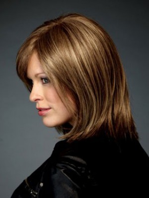 Bob Style Clean Mid-Length Synthetic Wig