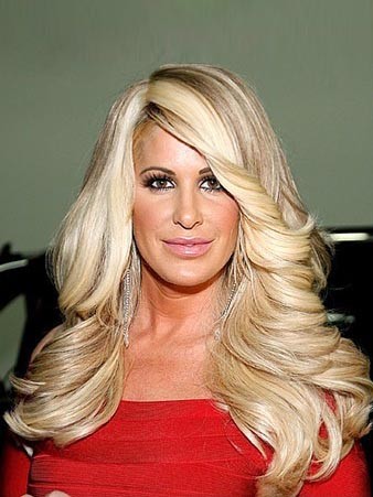 Kim Zolciak New Fashion Wave Stylish Capless Celebrity Wig