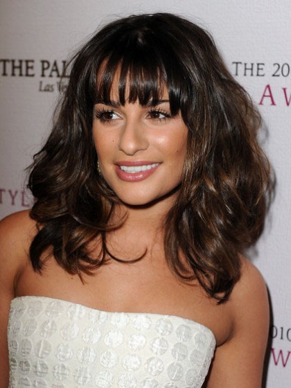 Lea Michele Hairstyle Capless Shoulder Length Wig