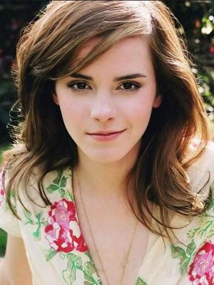 Impressive Emma Watson Style Lace Front Human Hair Wig